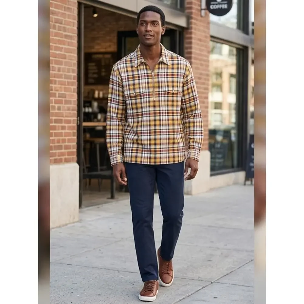 NWT J.Crew BN629 Down Multicolor Plaid Button-Down Shirt Men Size L